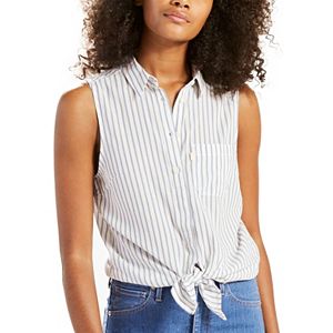 Women's Levi's Sleeveless Button-Down Top