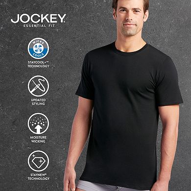 Men's Jockey® 3-pack Essential Fit Staycool+™ Crewneck Tees