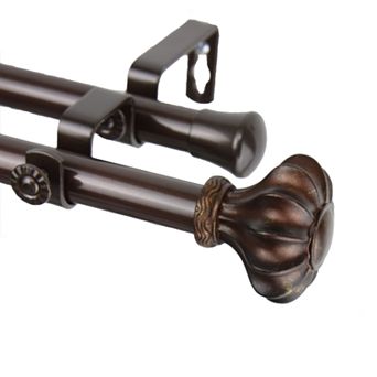 Rod Desyne Flair Adjustable Double Curtain Rod