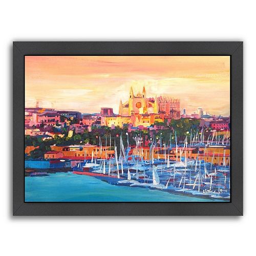 Americanflat Spain Balearic Island Framed Wall Art