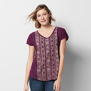 Women's SONOMA Goods for Life™ Embroidered Graphic Tee