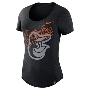 Women's Nike Baltimore Orioles Burnout Dri-FIT Tee