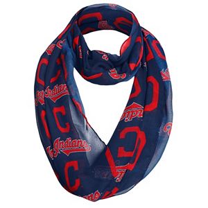 Women's Forever Collectibles Cleveland Indians Logo Infinity Scarf