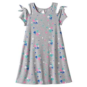 Girls 7-16 & Plus Size SO® Patterned Cold Shoulder Swing Dress