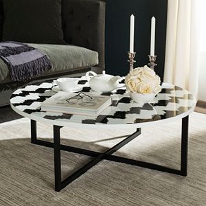 Safavieh Chevron Round Coffee Table