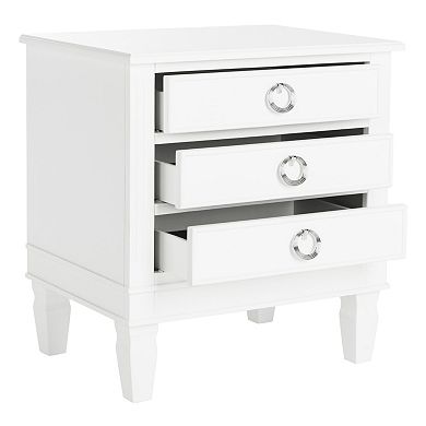 Safavieh French Contemporary 3-Drawer Nightstand