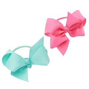 Girls 5-16 2-pk. Grosgrain Pony Hair Bow Set