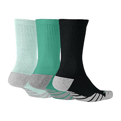 Women's Nike 3-pk. Dri-Fit Cushioned Crew Socks