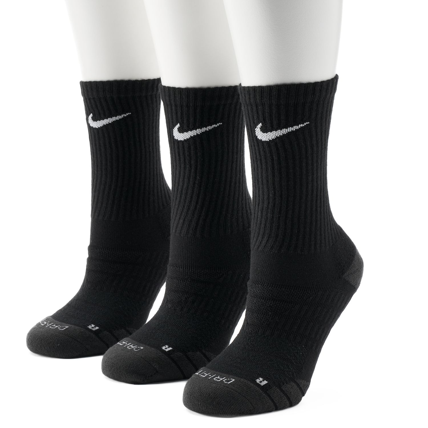 Nike 3-pk. Dri-Fit Cushioned Crew Socks