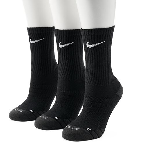 Women's Nike 3-pk. Dri-Fit Cushioned Crew Socks