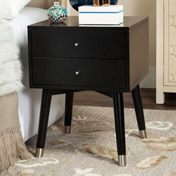 Safavieh Mid-Century Retro 2-Drawer Nightstand