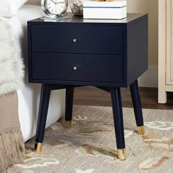 Safavieh Mid-Century Retro 2-Drawer Nightstand