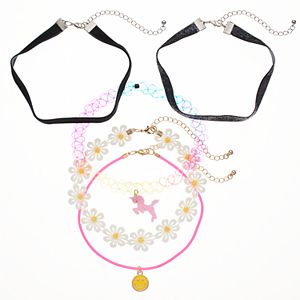 Girls 5-16 5-pk. Fashion Choker Set