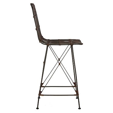 Safavieh Wicker Counter Stool 2-piece Set