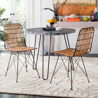 Safavieh Wicker Dining Chair 2 pc Set