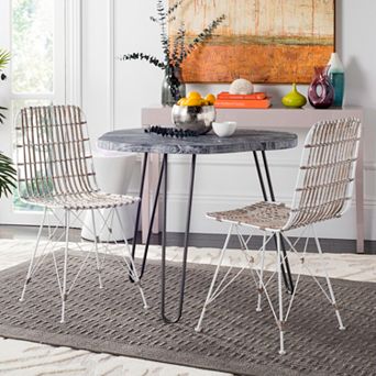 Safavieh Wicker Dining Chair 2 pc Set