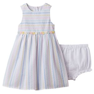 Baby Girl Marmellata Classics Striped Seersucker Dress