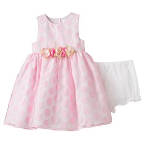 Baby Girl Marmellata Classics Burnout Dot Dress