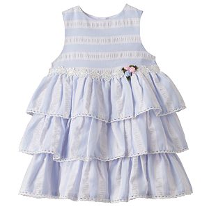 Toddler Girl Marmellata Classics Striped Tiered Dress