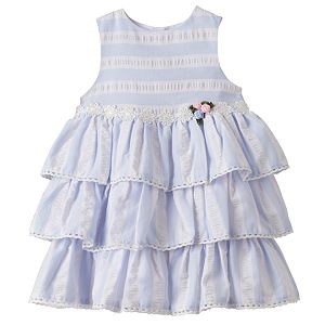 Toddler Girl Marmellata Classics Striped Tiered Dress