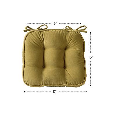 Greendale Home Fashions 2-pack Hyatt Reversible Chair Pad Set