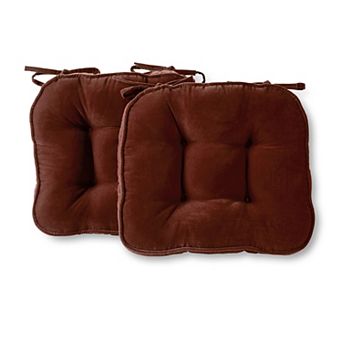Greendale Home Fashions 2-pack Hyatt Reversible Chair Pad Set