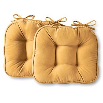 Greendale Home Fashions 2-pack Hyatt Reversible Chair Pad Set