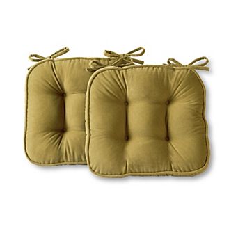 Greendale Home Fashions 2-pack Hyatt Reversible Chair Pad Set