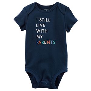 Baby Boy Carter's Embroidered Slogan Bodysuit