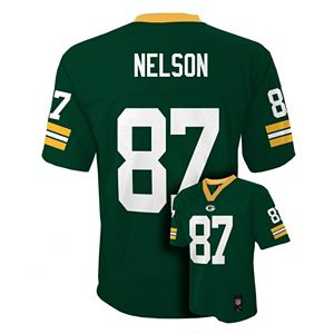 Boys 8-20 Green Bay Packers Jordy Nelson Tate NFL Replica Jersey