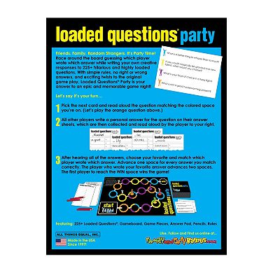 Loaded Questions Party Game by All Things Equal