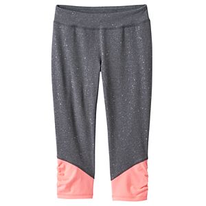 Girls 7-16 & Plus Size SO® Sparkle Ruched Capri Leggings