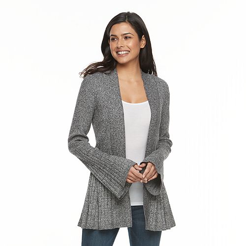 Women's Apt. 9 Pleated Cardigan