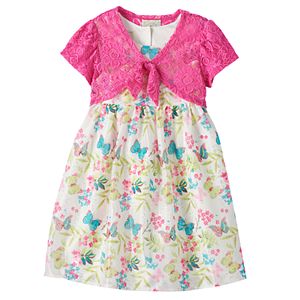Girls 4-6x Marmellata Classics Butterfly Dress & Shrug Set