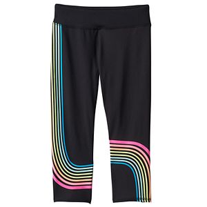 Girls 7-16 & Plus Size SO® Rainbow Stripe Performance Capri Leggings