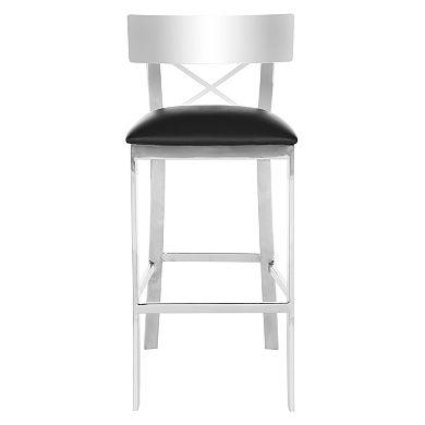 Safavieh Cross-Back Bar Stool