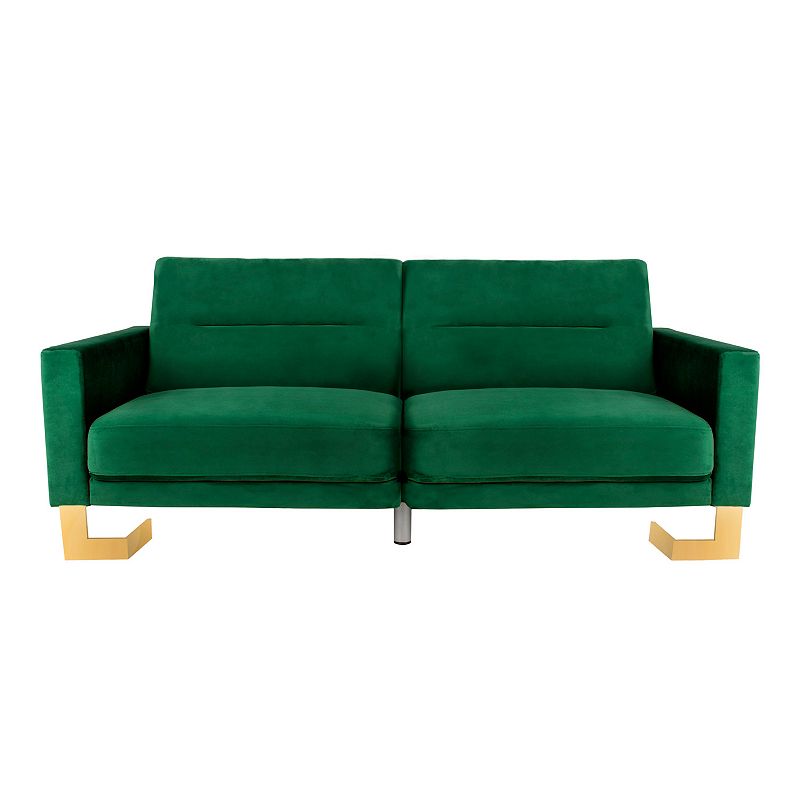 Safavieh Contemporary Foldable Sofa Bed, Green