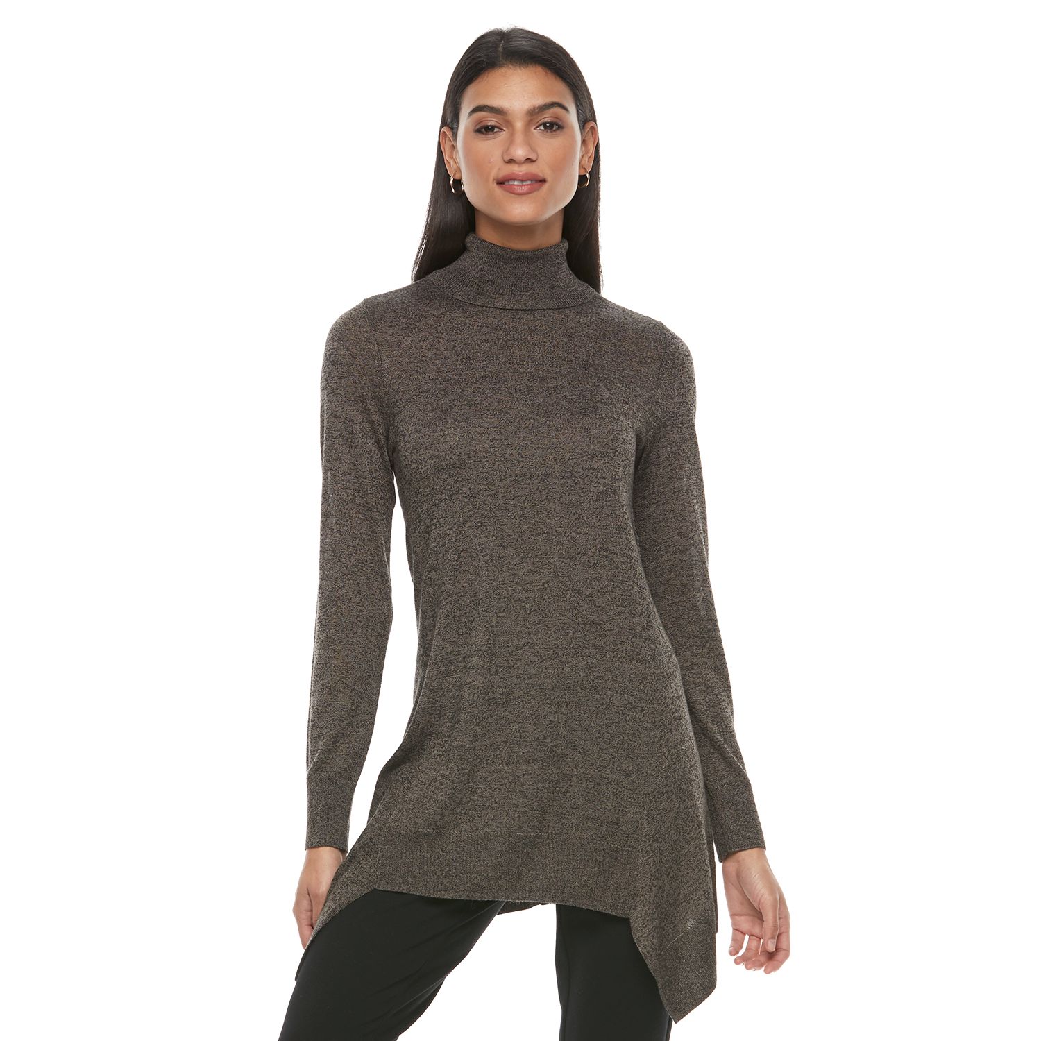 turtleneck tunic sweater