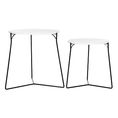 Safavieh Modern Nesting End Table 2-piece Set