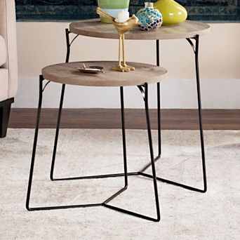 Safavieh Modern Nesting End Table 2 pc Set