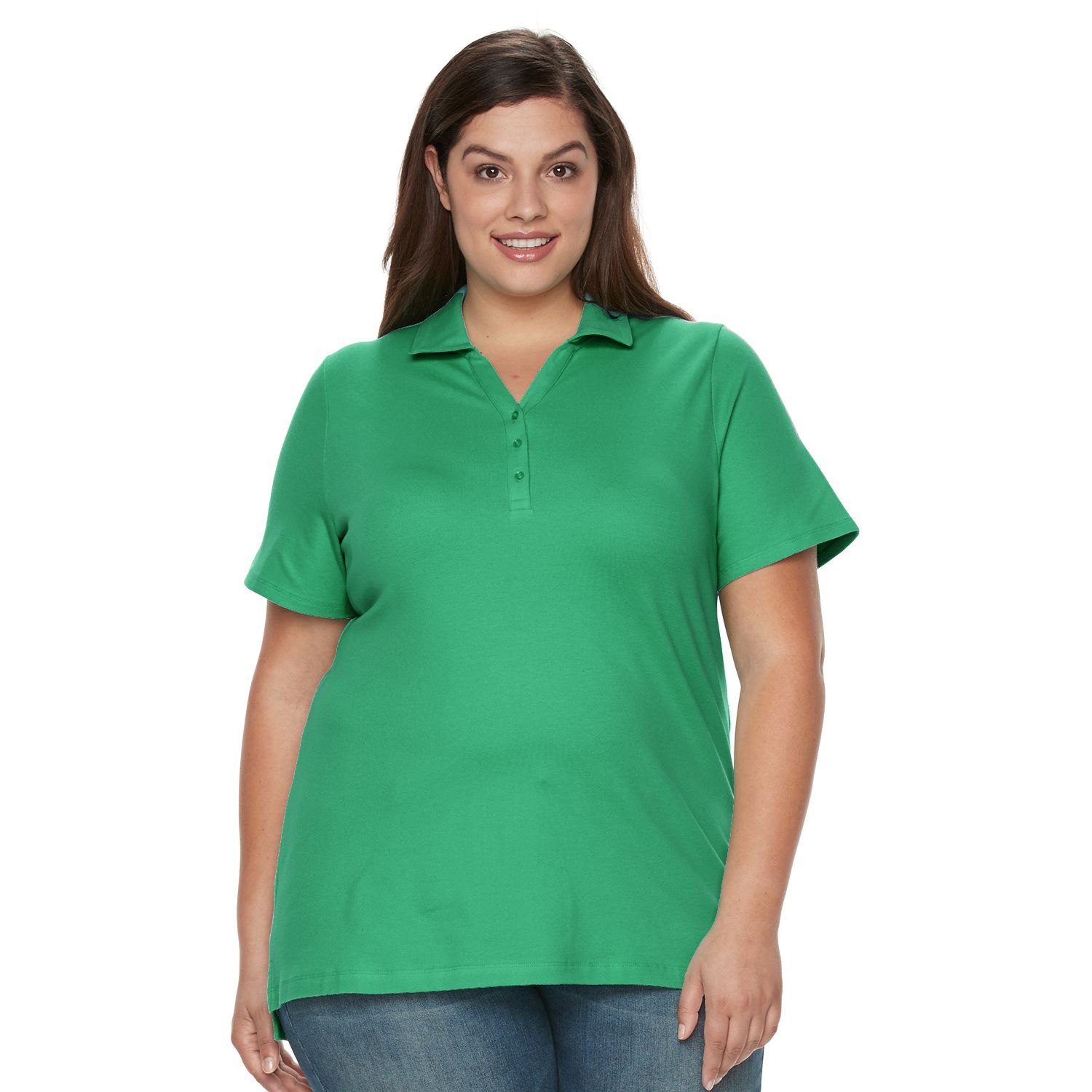 kohls plus size polo shirts