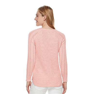 Women's Sonoma Goods For Life® Pointelle Crewneck Sweater