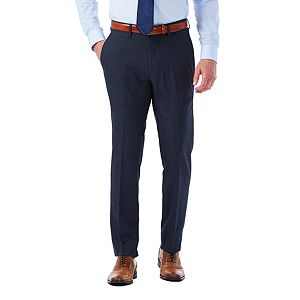Men's Haggar Slim-Fit Stretch Melange Gabardine Flat-Front Suit Pants