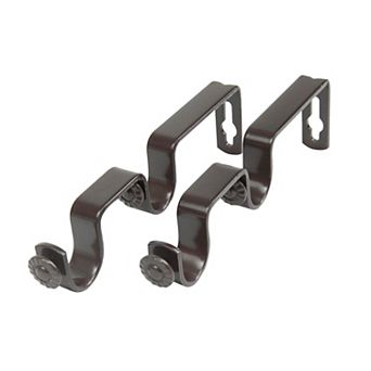 Rod Desyne 2 pk Double Curtain Rod Brackets
