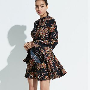 k/lab Floral Bell Sleeve Dress