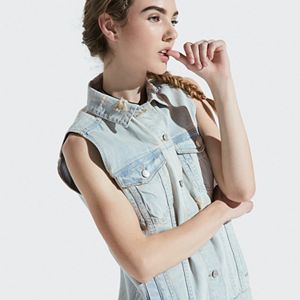 k/lab Distressed Denim Vest