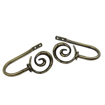 Rod Desyne Spiral 2 pk Curtain Holdbacks