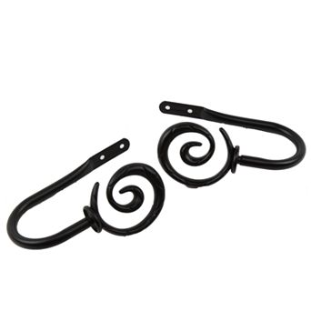 Rod Desyne Spiral 2 pk Curtain Holdbacks
