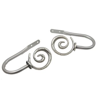 Rod Desyne Spiral 2 pk Curtain Holdbacks