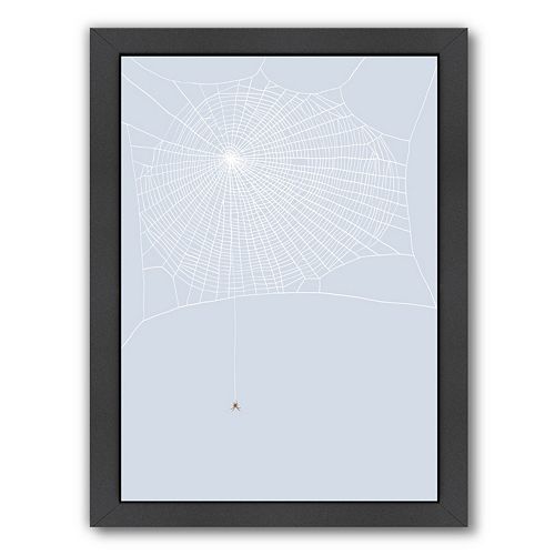Americanflat Spider and Web Framed Wall Art